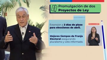 140321-01 PRESIDENTE PIÑERA PROMULGA LEY VOTACIÓN EN DOS DÍAS 05