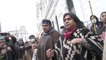 070921-CC01 COMUNIDADES MAPUCHE SE MANIFIESTAN AFUERA DE LA CONVENCIÓN CONSTITUCIONAL 2