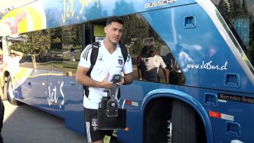 190223DEP02 APOYOS, PREVIA ENTRE COLO-COLO Y EVERTON (01)