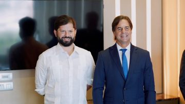 240323RP01 BILATERAL PRESIDENTE GABRIEL BORIC CON PRESIDENTE LUIS LACALLE 02