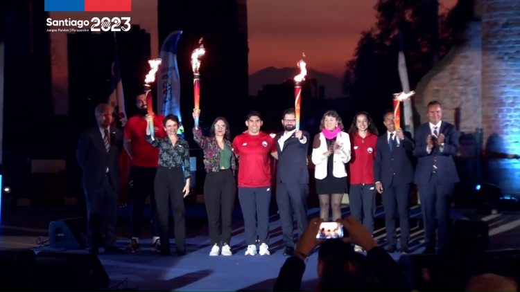 300923DEP01 CEREMONIA DE INAUGURACIÓN DEL FUEGO PANAMERICANO Y PARAPANAMERICANOS 02