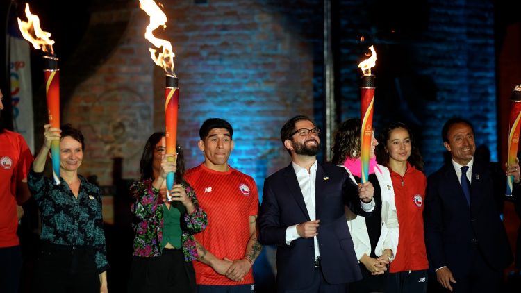 300923DEP11 IMÁGENES DE APOYO DE LA CEREMONIA DE INAUGURACIÓN DEL FUEGO PANAMERICANO 08