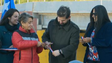 08082420 PRESIDENTE BORIC INAUGURA EL ENLACE EL VERGEL DE LA RUTA 60-CH 07