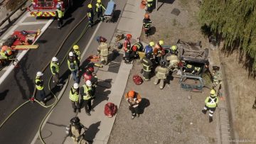 01122404 APOYO Y DECLARACIONES SIMULACRO ACCIDENTE EN TÚNEL SAN CRISTÓBAL 01