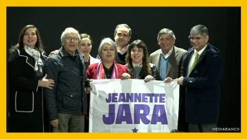 01072504 APOYOS Y DECLARACIÓN JEANNETTE JARA TRAS REUNIÓN CON PARTIDOS DEST