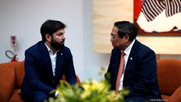 070725BRA03 APOYOS REUNIÓN ENTRE PRESIDENTE GABRIEL BORIC Y PRIMER MINISTRO DE VIETNAM 01