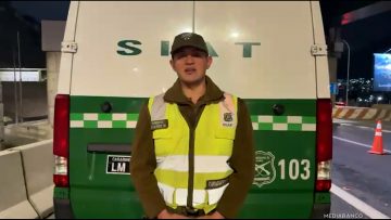 01112502 CARABINEROS POR ACCIDENTE FATAL EN SALIDA TÚNEL SAN CRISTÓBAL 01