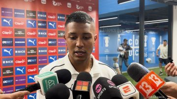 231125DEP01 DECLARACIONES JHOJAN VALENCIA TRAS TRIUNFO UC A PALESTINO 01