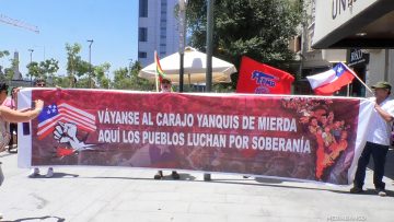03012620 MANIFESTACIÓN CONTRA ATAQUE DE EE.UU. A VENEZUELA EN PLAZA ITALIA01