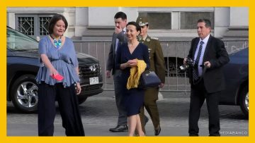 06012601 LLEGADA NUEVA PRESIDENTA DE LA CORTE SUPREMA GLORIA ANA CHEVESICH AL PALACIO TRIBUNALES DEST