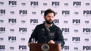 070126VIÑA04 PRESIDENTE BORIC EN TÉRMINO DE OBRAS DE COMPLEJO DE LA PDI 01