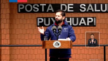 04022614 PRESIDENTE BORIC INAUGURA POSTA EN CISNES 01