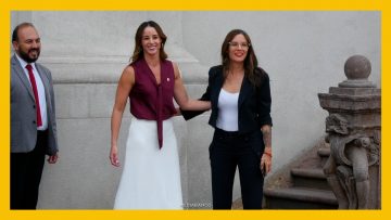 25022610 LLEGADA MARA SEDINI A LA MONEDA DEST