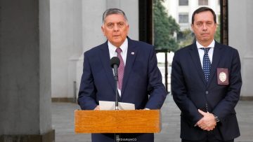 01042625 DECLARACIONES MINISTRO DEL INTERIOR Y PDI 01