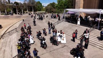 04102601 CARDENAL Y BENDICIÓN DE MOTOS EN TEMPLO VOTIVO DE MAIPÚ 01